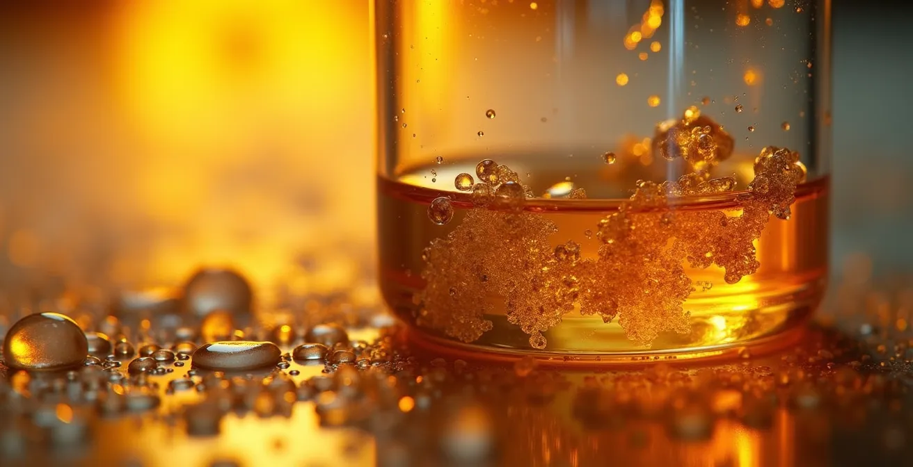 Technique du bain-marie pour dissoudre les cristaux de CBD en douceur