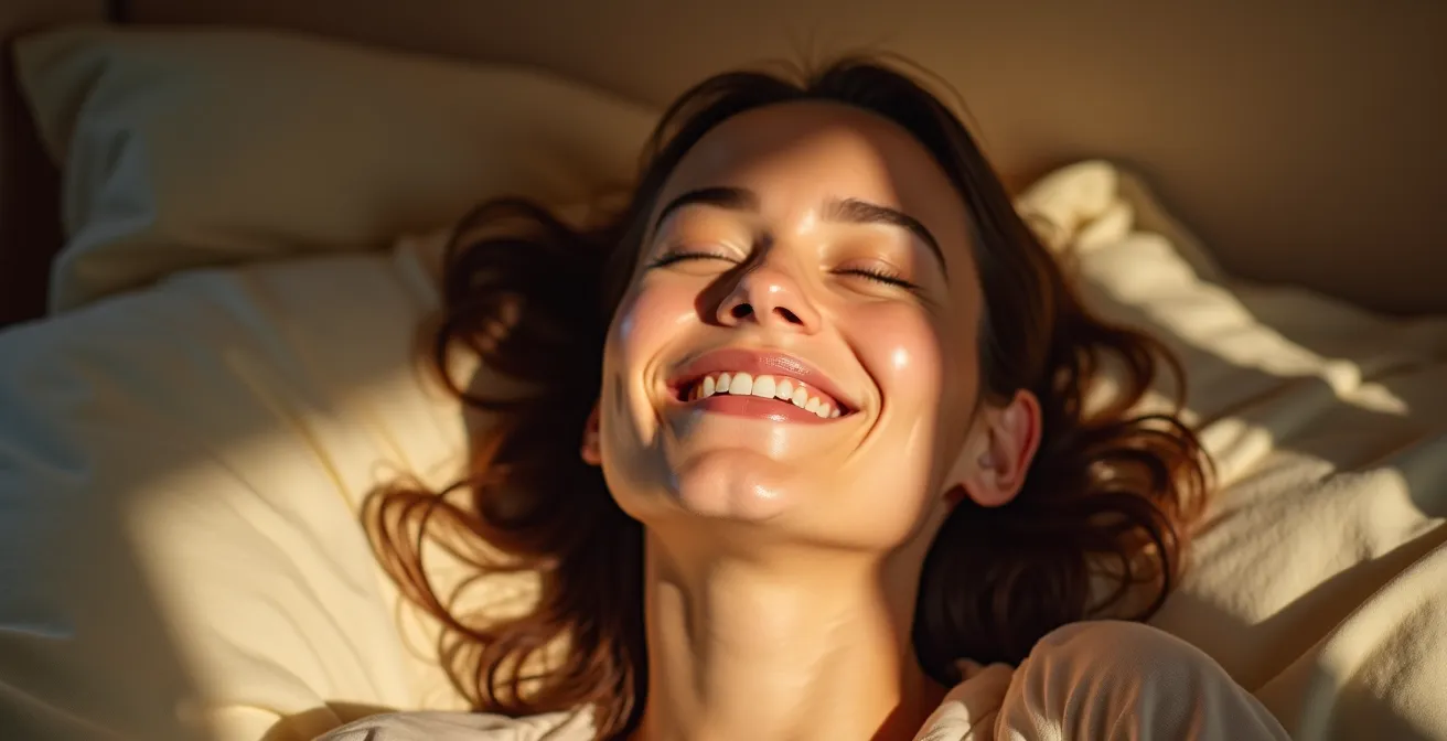 Visualisation artistique de l'équilibre émotionnel et de la production d'anandamide