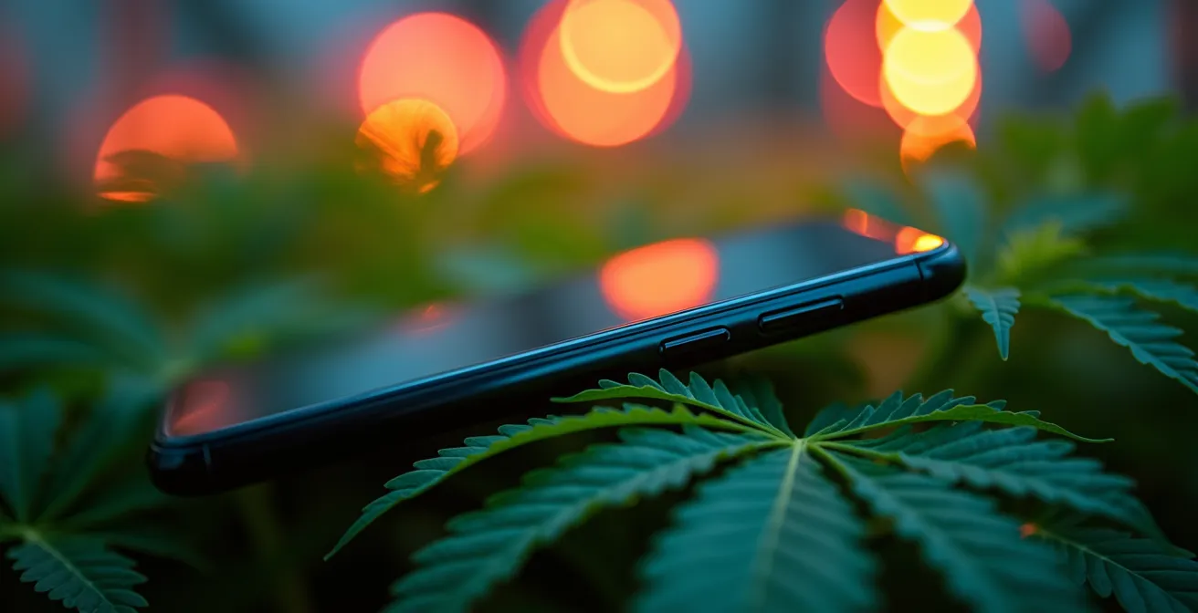 Mesure du PPFD avec un smartphone dans une tente de culture